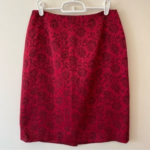 Ann Taylor Red Skirt